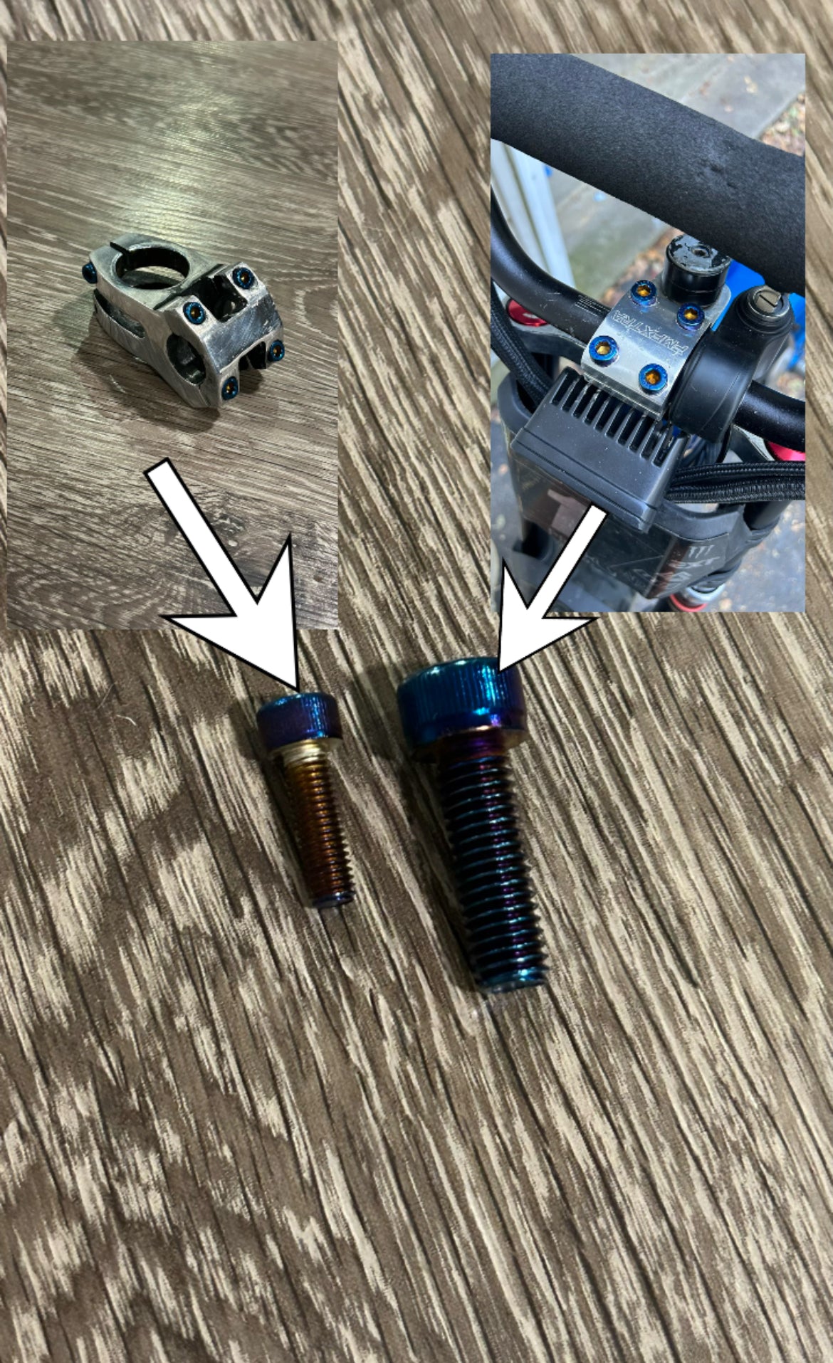 Titanium coated stem bolts(READ DISC)