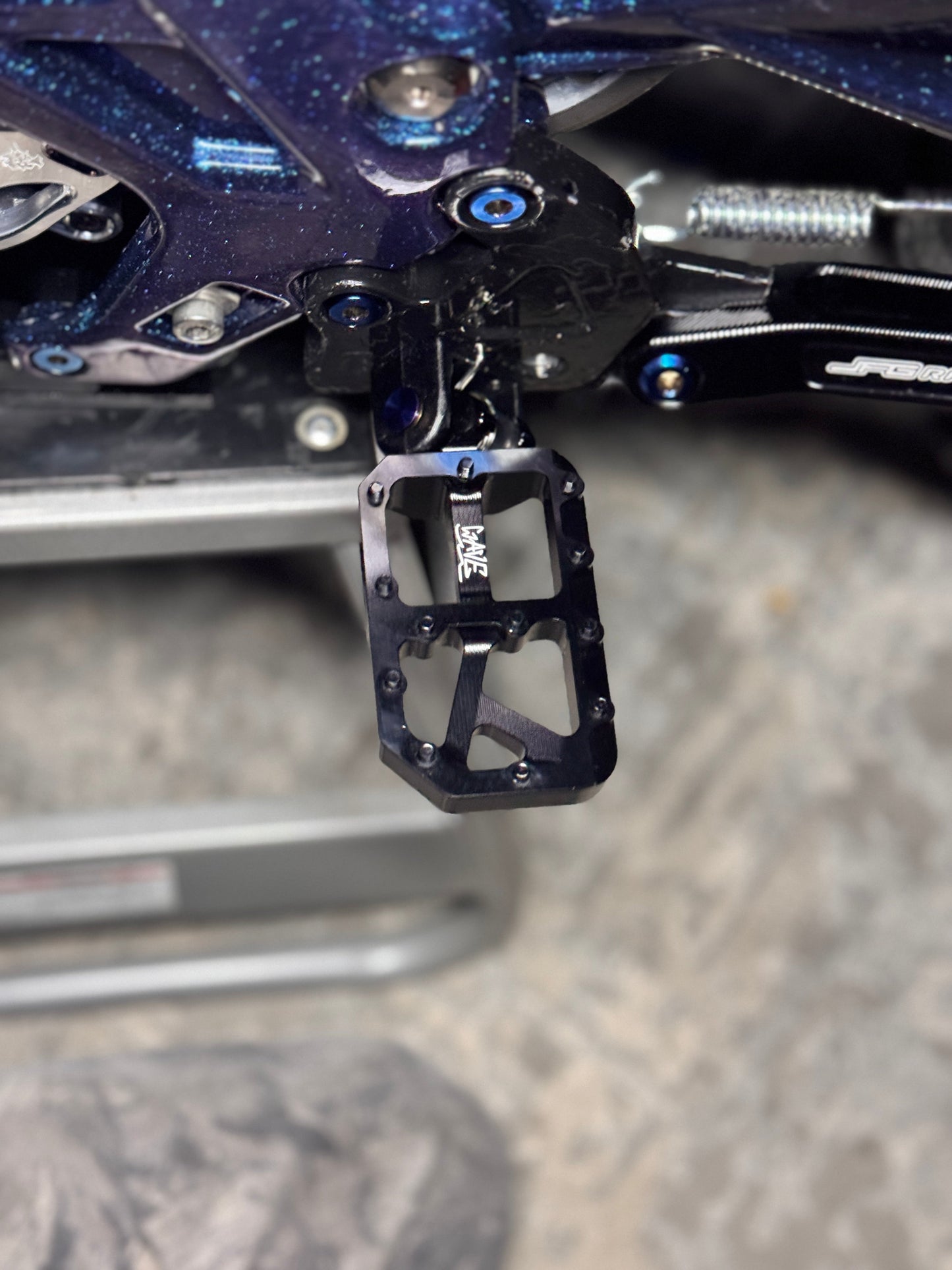 BLACK WAVE WIDE PEGS BACK ORDER