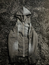 Rhinestone zip up hoodie