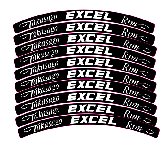 Excel Rim Decals