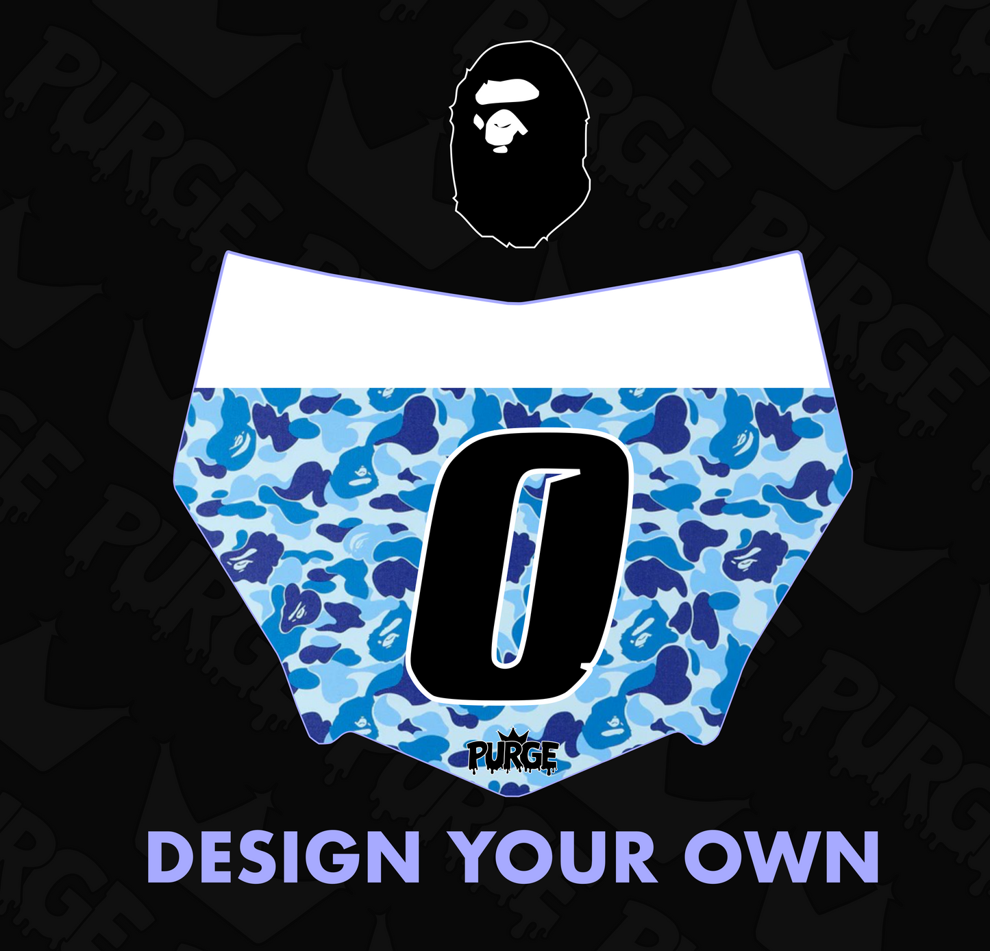 Bape Number Plate Decal (COLLECTIVE)